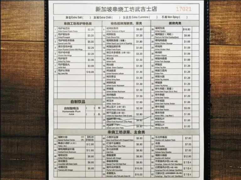 BBQ BOX MENU