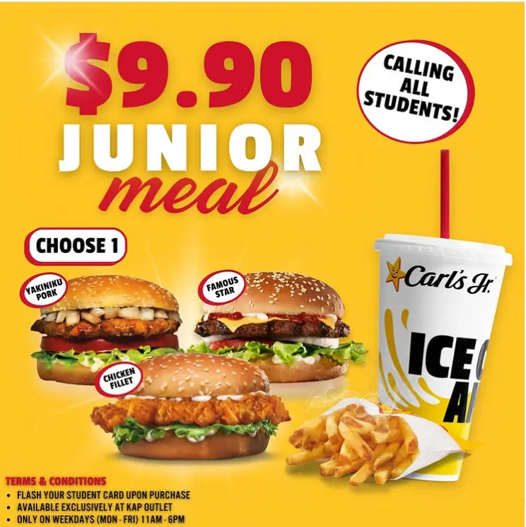 CARL'S JR MENU SINGAPORE