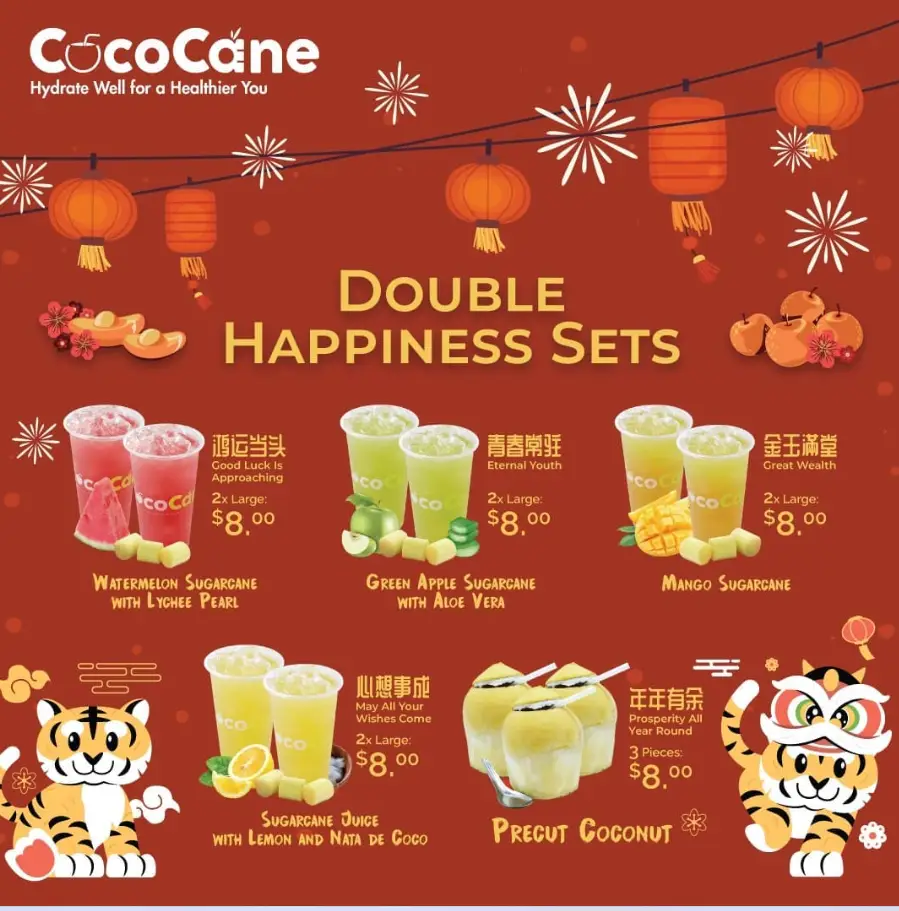 COCOCANE MENU SINGAPORE