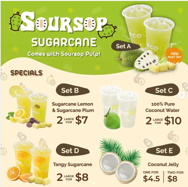 COCOCANE MENU