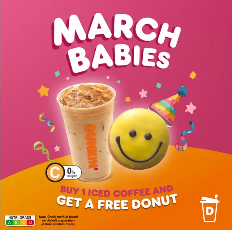 DUNKIN DONUTS MENU