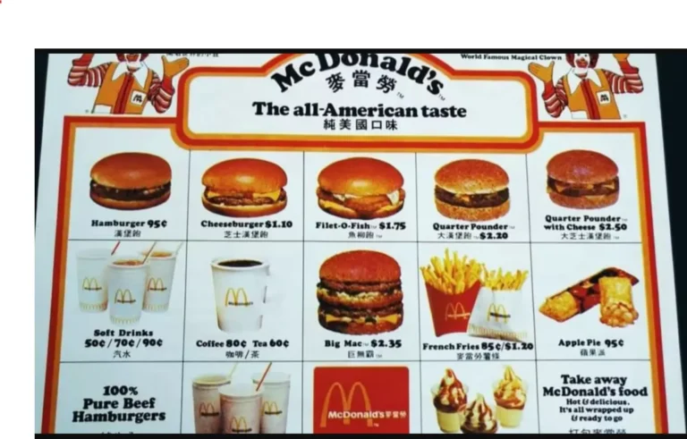 MCDONALD’S MENU