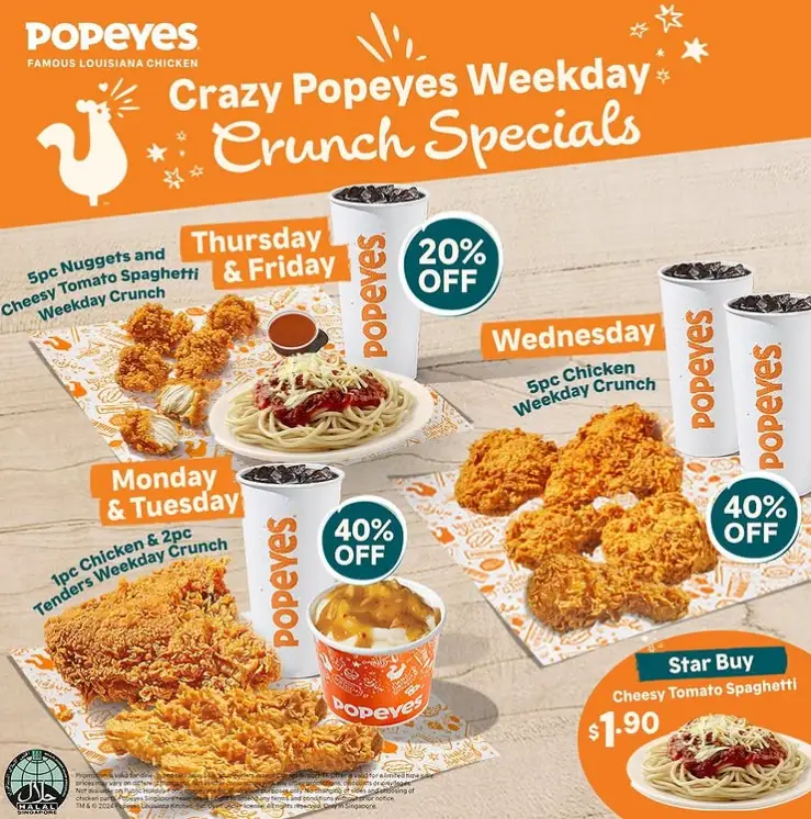 POPEYES MENU SINGAPORE