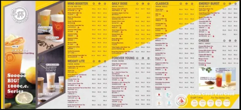 SHARETEA MENU