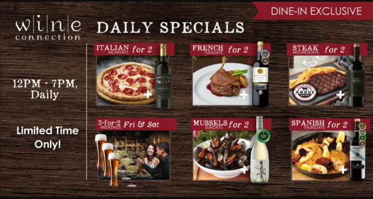 WINE CONNECTION MENU