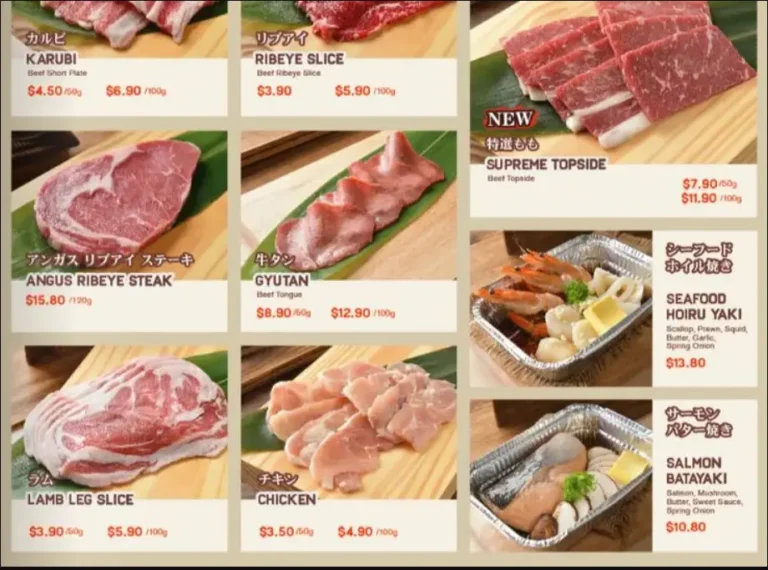 YAKINIKU GO MENU