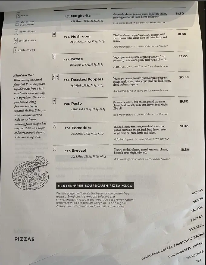 REAL FOOD MENU